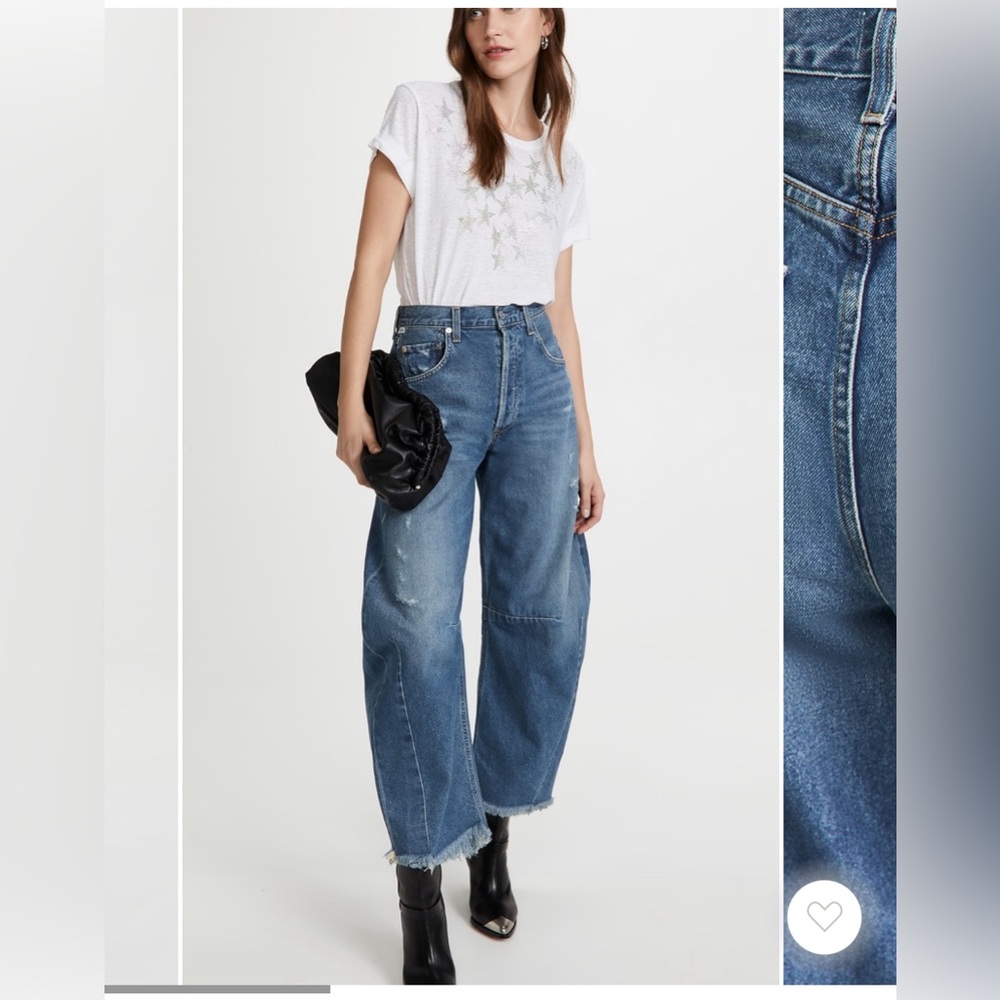 Citizens Of Humanity Distressed Blue High Rise Jeans - Picture 10 of 15